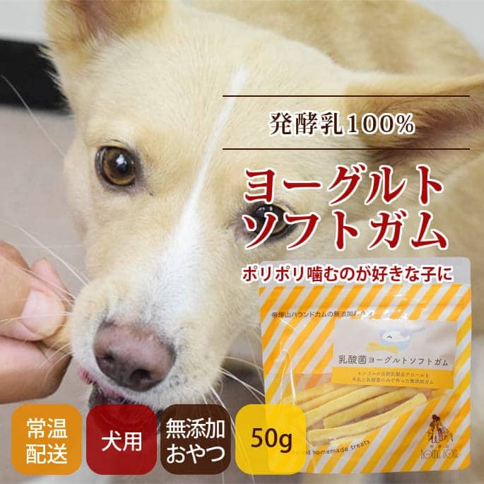 無添加犬おやつ 乳酸菌ヨーグルトソフトガム｜ドッグフードの通販・帝塚山ハウンドカム